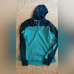Nike Teal and Navy Performance Hoodie